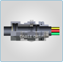 Weathreproof Double Compression Cable Glands for Un-Armoured Cables - 3D