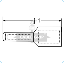 CGI End Sealing Ferrules Insulated - Drawing